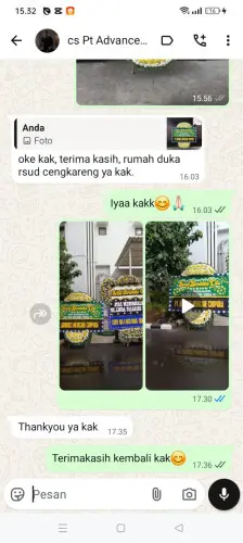 Testimonial Papan Bunga Pernikahan pancoran