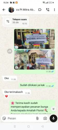 Testimonial Papan Bunga pancoran