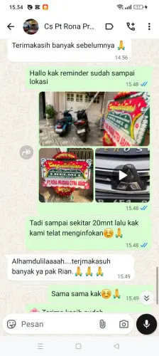 Testimonial Papan Bunga pancoran